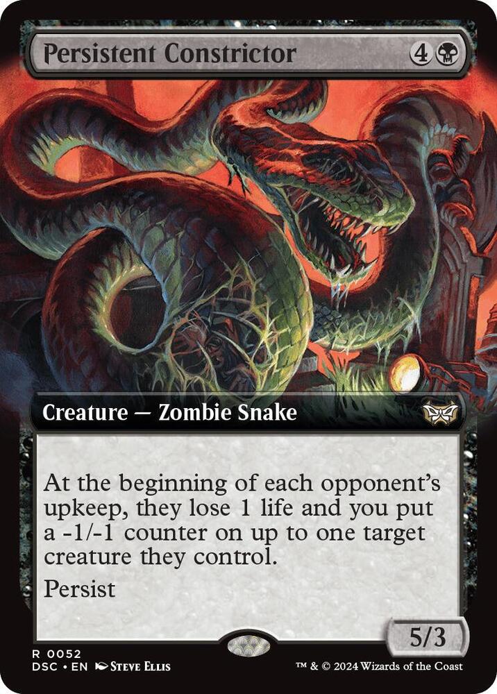Persistent Constrictor (Extended Art) [Commander: Duskmourn: House of Horror] 52