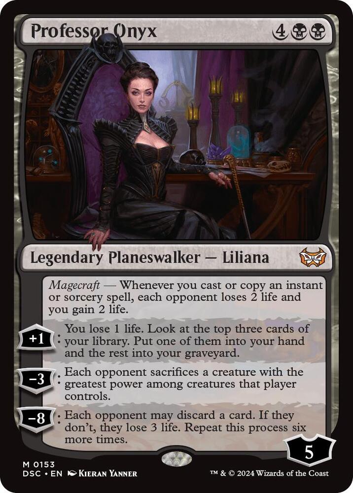 Professor Onyx [Commander: Duskmourn: House of Horror] 153