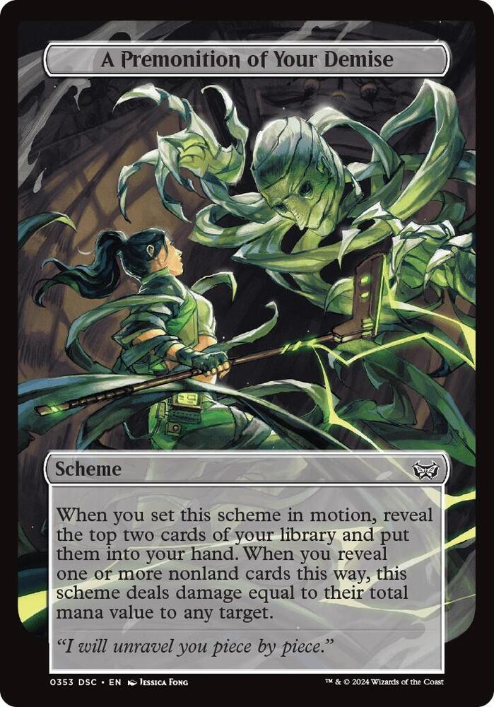 A Premonition of Your Demise (Full Art) [Archenemy: Duskmourn] 353