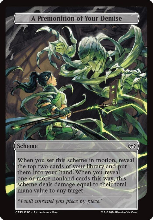 A Premonition of Your Demise (Full Art) [Archenemy: Duskmourn] 353
