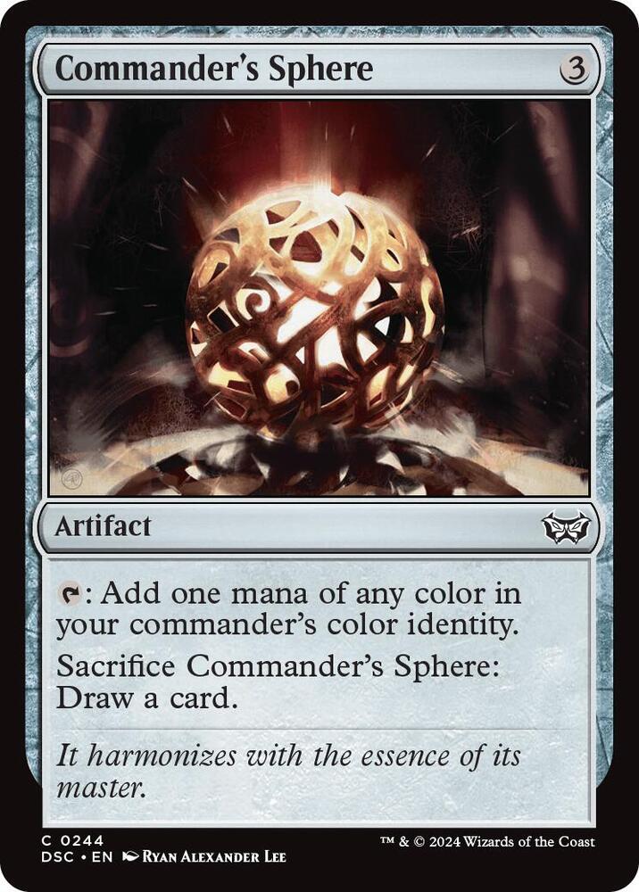 Commander's Sphere [Commander: Duskmourn: House of Horror] 244