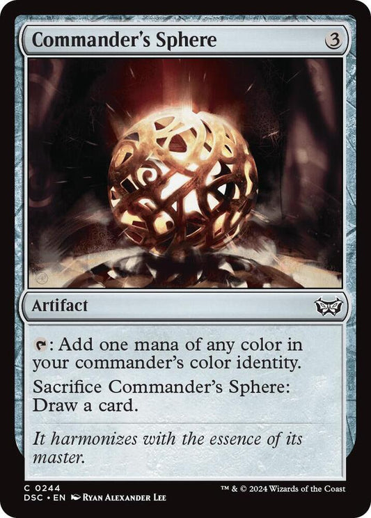 Commander's Sphere [Commander: Duskmourn: House of Horror] 244