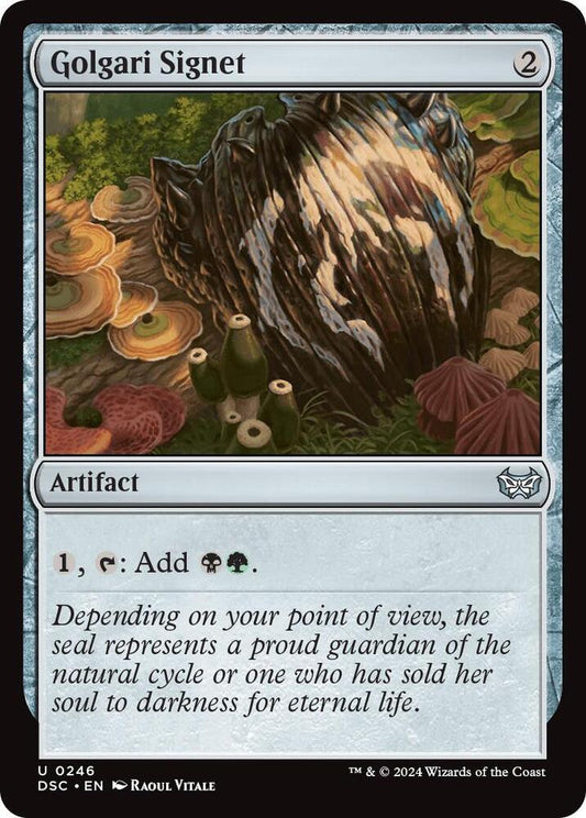 Golgari Signet [Commander: Duskmourn: House of Horror] 246