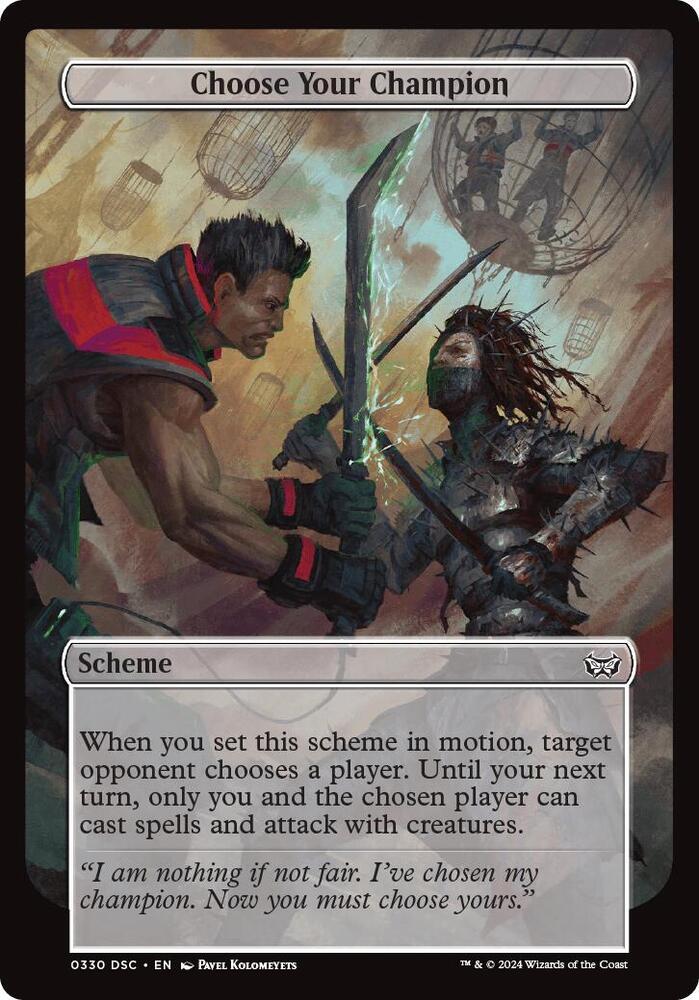 Choose Your Champion (Full Art) [Archenemy: Duskmourn] 330