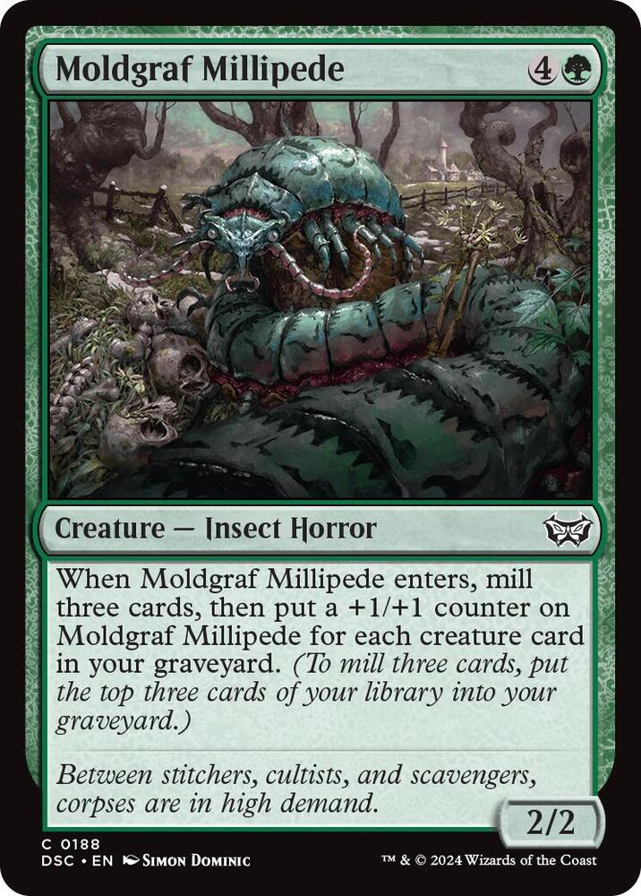 Moldgraf Millipede [Commander: Duskmourn: House of Horror] 188