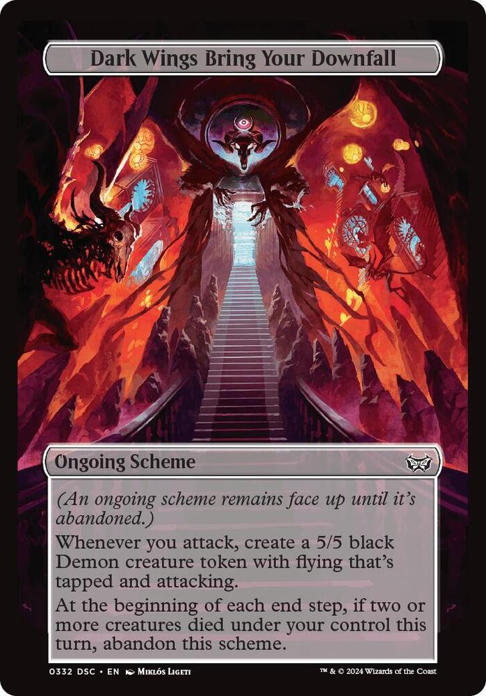 Dark Wings Bring Your Downfall (Full Art) [Archenemy: Duskmourn] 332