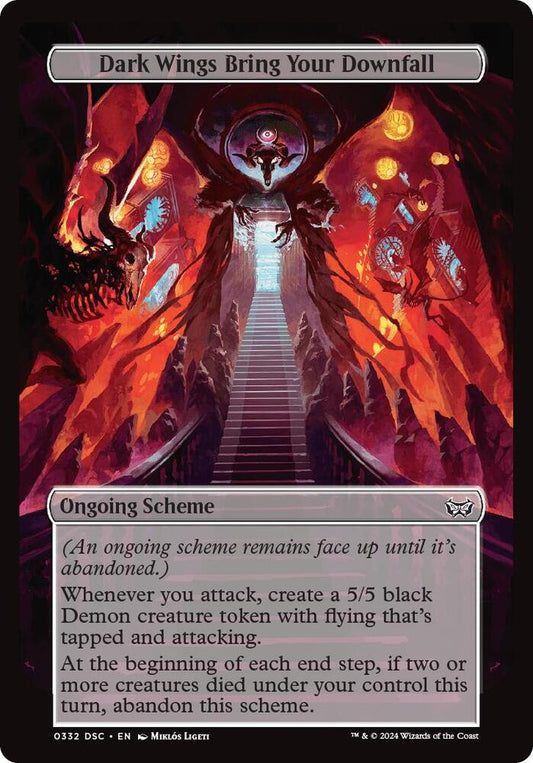 Dark Wings Bring Your Downfall (Full Art) [Archenemy: Duskmourn] 332