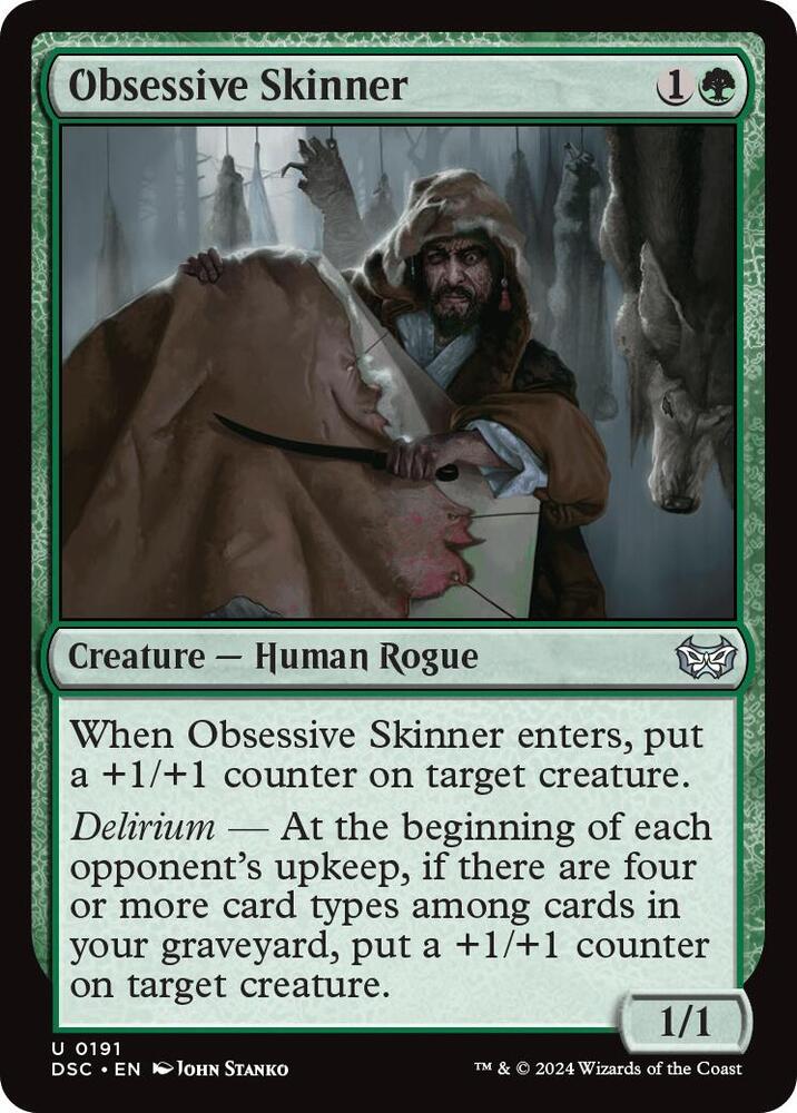 Obsessive Skinner [Commander: Duskmourn: House of Horror] 191