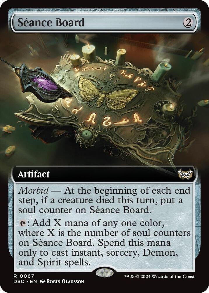 Seance Board (Extended Art) [Commander: Duskmourn: House of Horror] 67