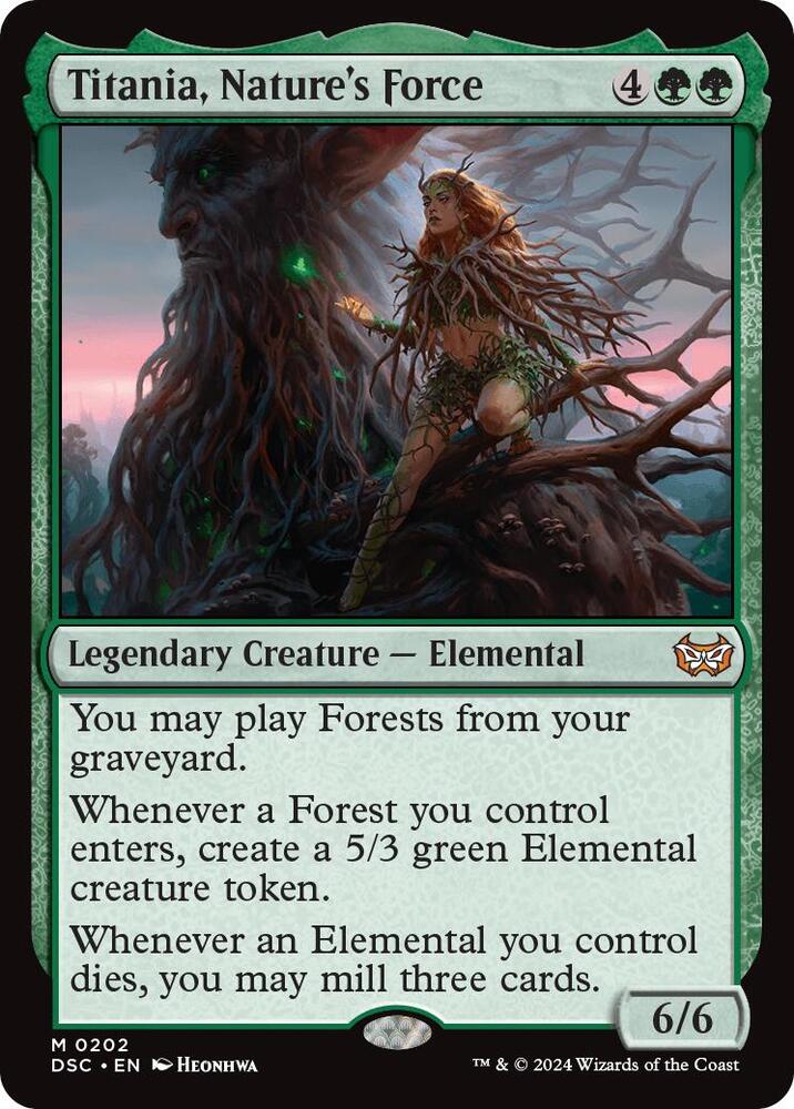 Titania, Nature's Force [Commander: Duskmourn: House of Horror] 202