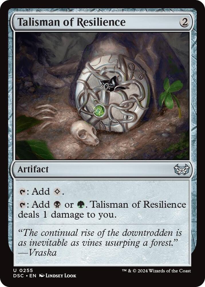 Talisman of Resilience [Commander: Duskmourn: House of Horror] 255