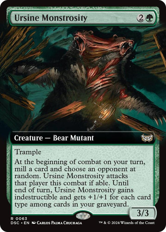 Ursine Monstrosity (Extended Art) [Commander: Duskmourn: House of Horror] 63