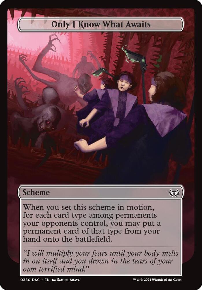 Only I Know What Awaits (Full Art) [Archenemy: Duskmourn] 350