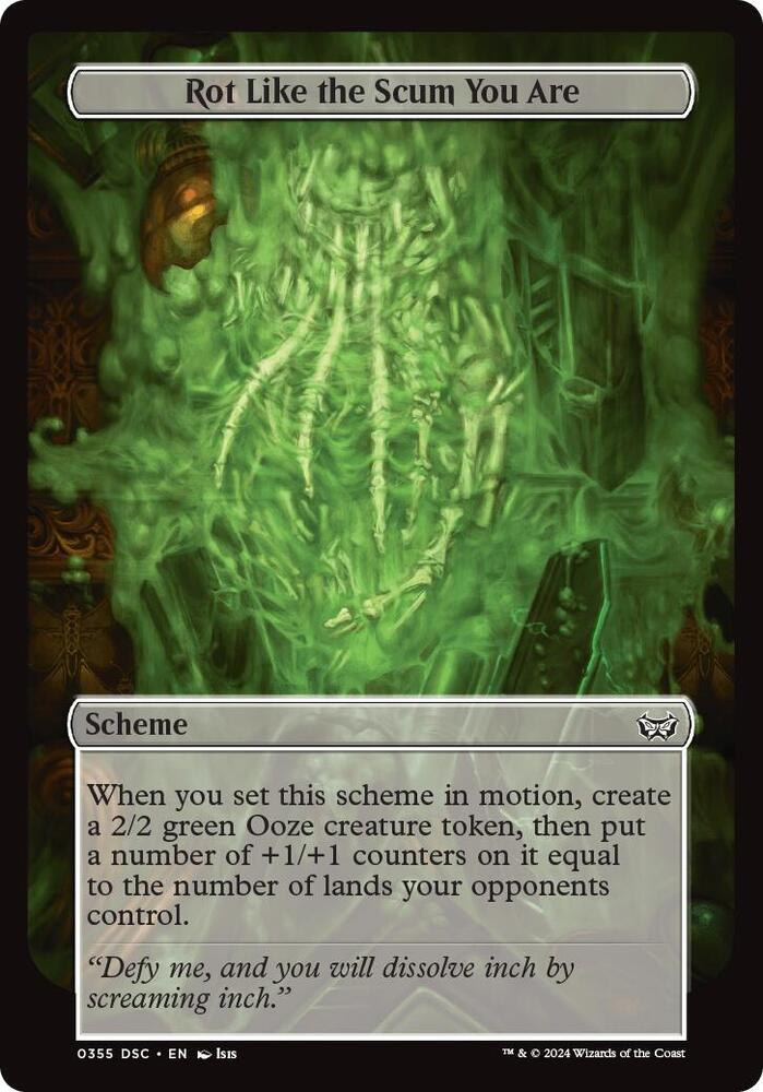 Rot Like the Scum You Are (Full Art) [Archenemy: Duskmourn] 355