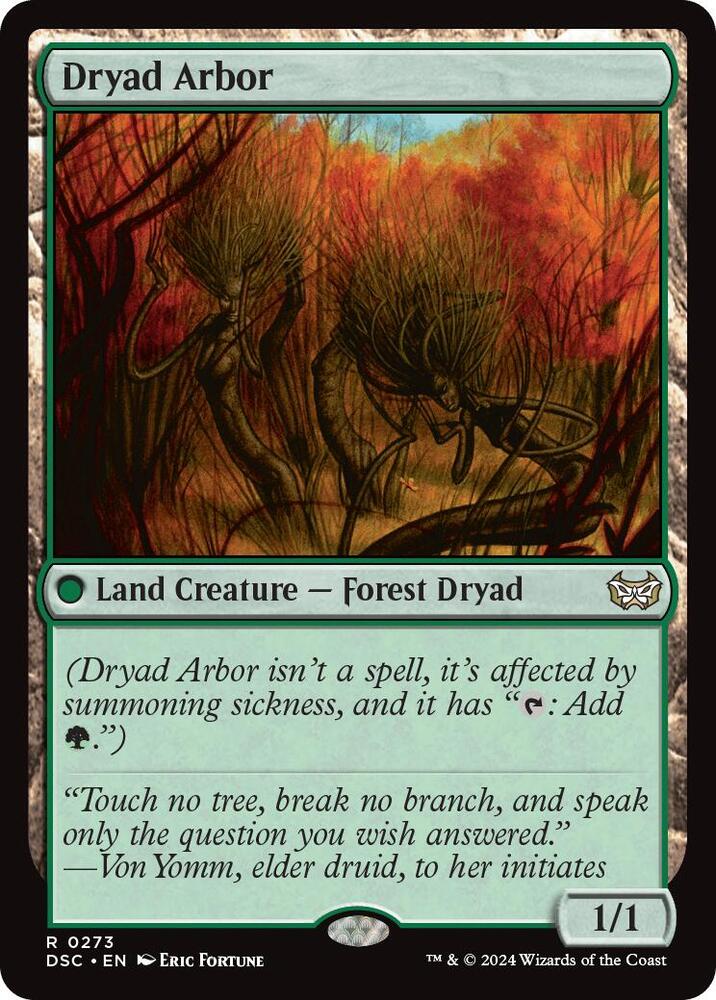 Dryad Arbor [Commander: Duskmourn: House of Horror] 273