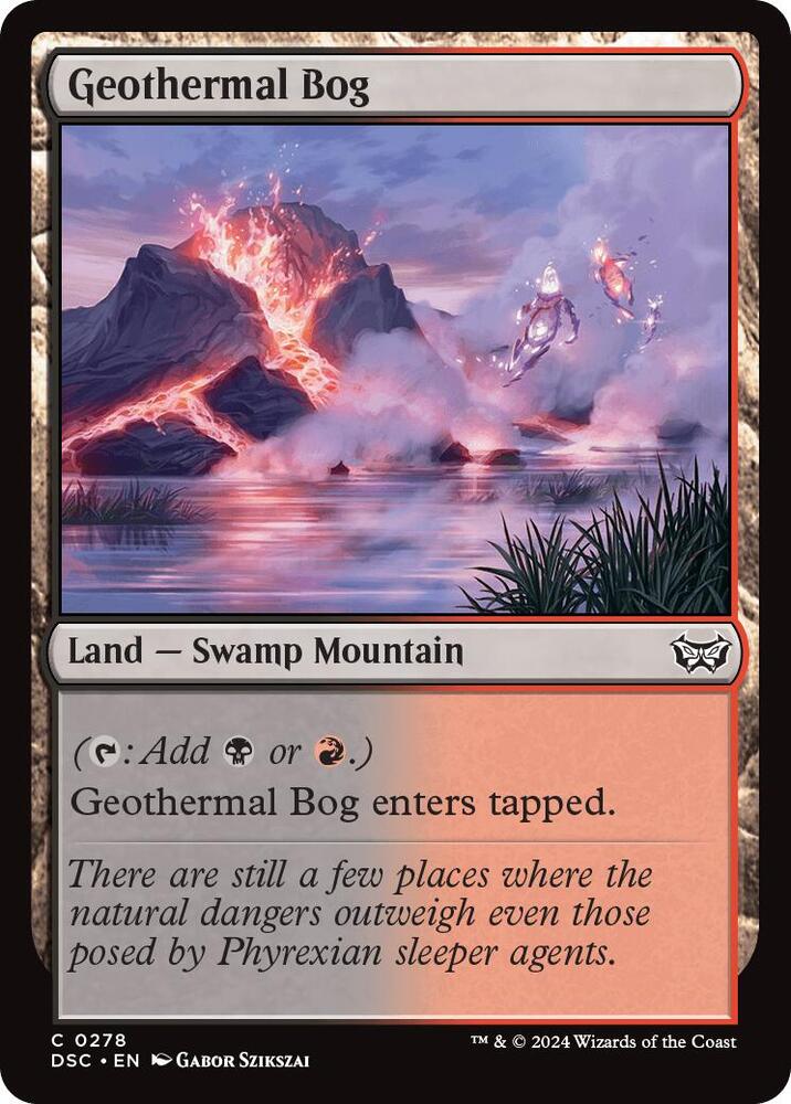 Geothermal Bog [Commander: Duskmourn: House of Horror] 278