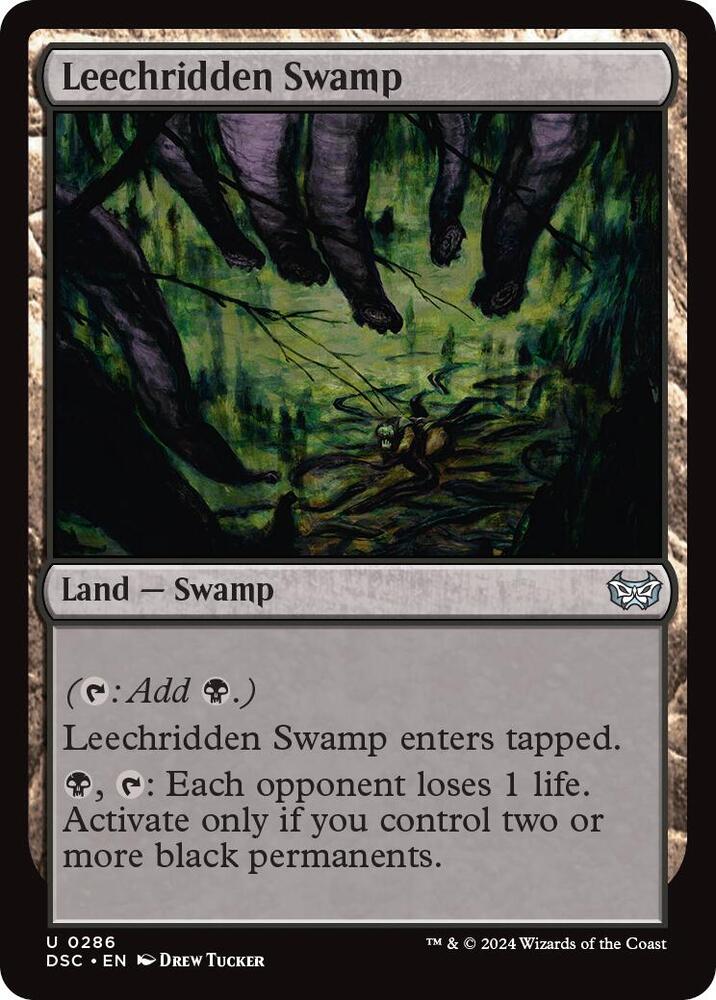 Leechridden Swamp [Commander: Duskmourn: House of Horror] 286