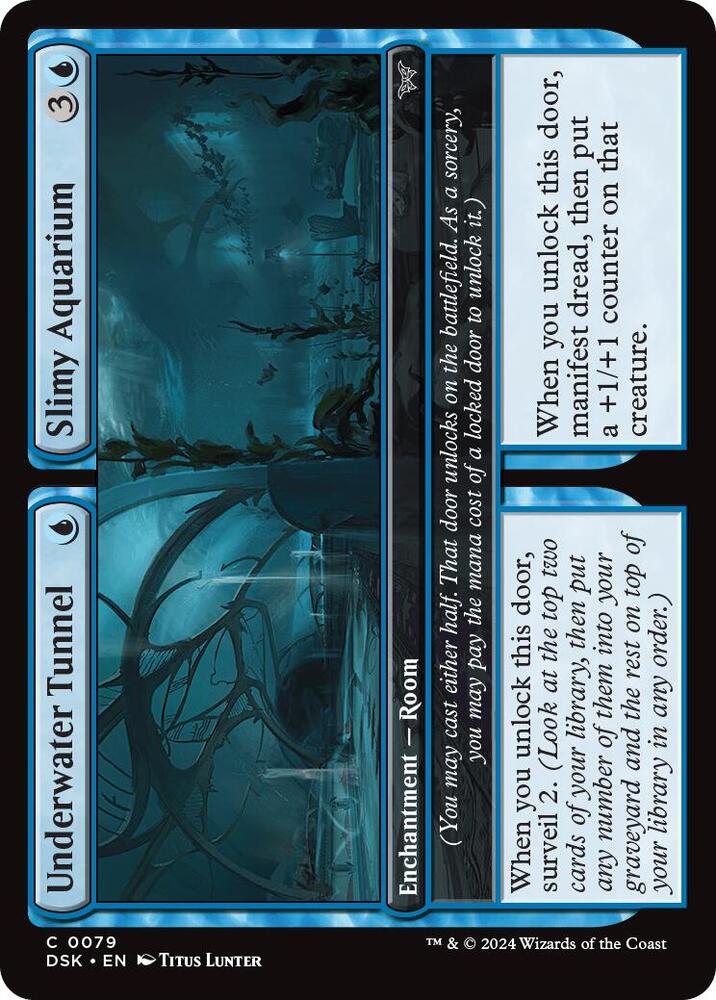 Underwater Tunnel // Slimy Aquarium [Duskmourn: House of Horror] 79