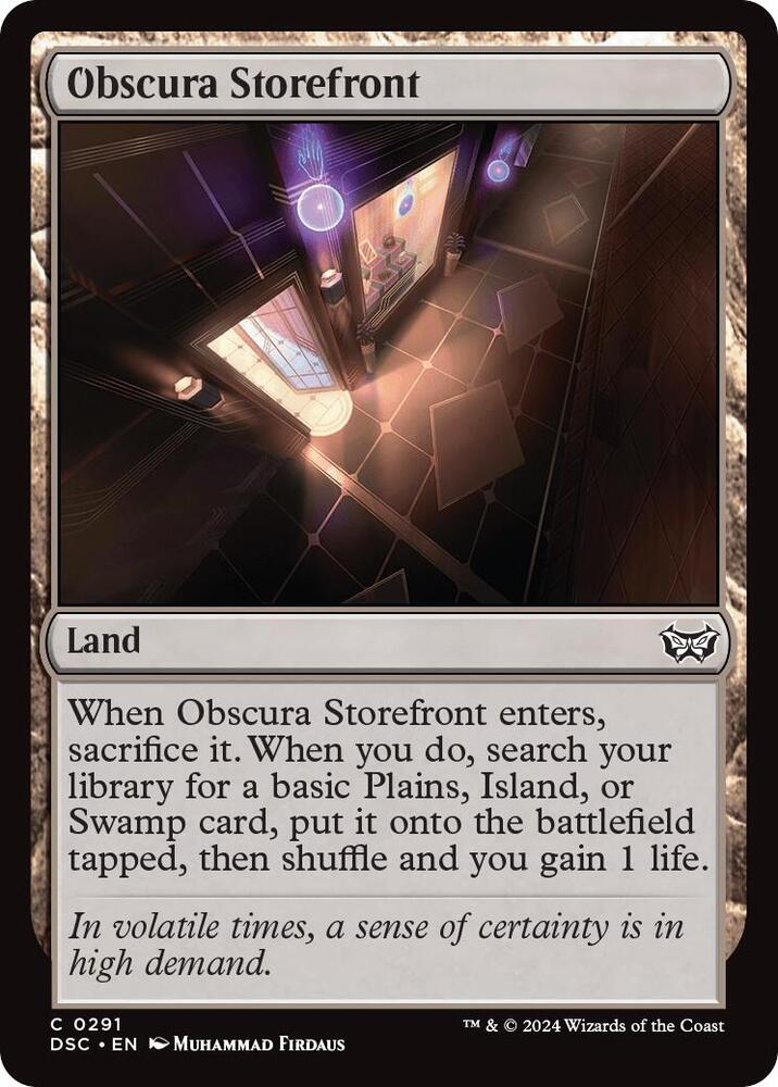 Obscura Storefront [Commander: Duskmourn: House of Horror] 291