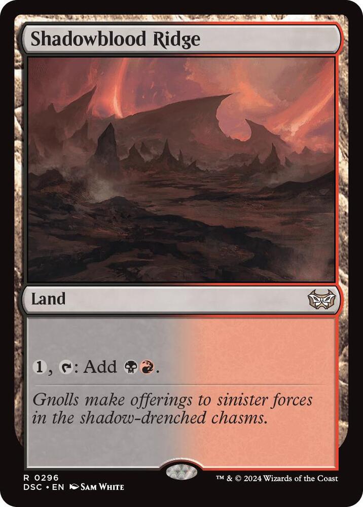 Shadowblood Ridge [Commander: Duskmourn: House of Horror] 296