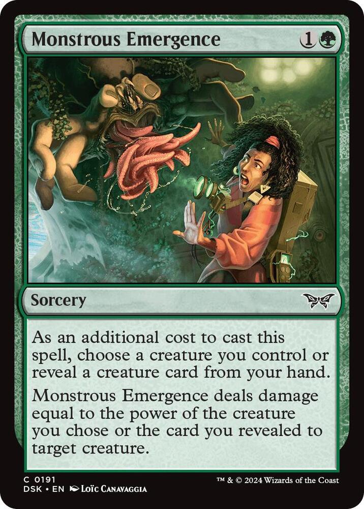 Monstrous Emergence [Duskmourn: House of Horror] 191