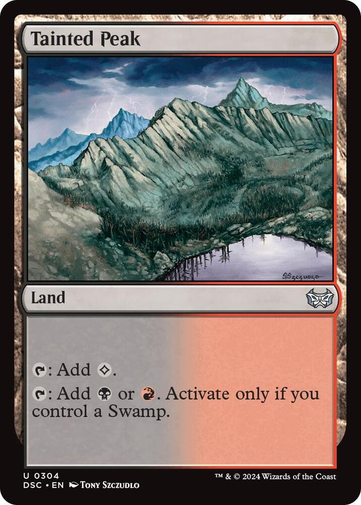 Tainted Peak [Commander: Duskmourn: House of Horror] 304