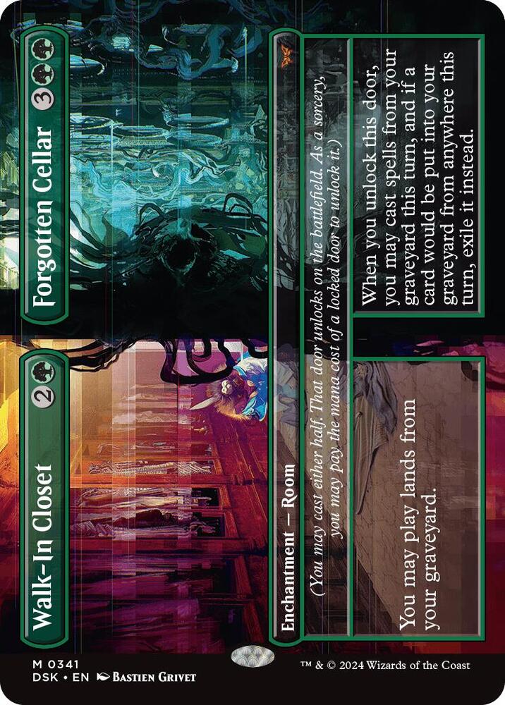 Walk-In Closet // Forgotten Cellar (Borderless) [Duskmourn: House of Horror] 341