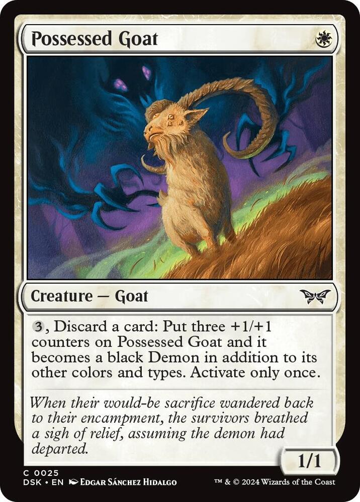 Possessed Goat [Duskmourn: House of Horror] 25