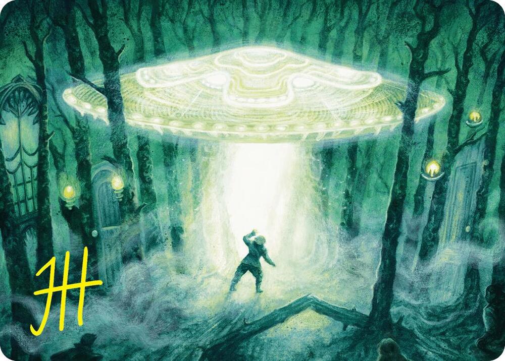 Unidentified Hovership Art Card (Gold-Stamped Signature) [Art Series: Duskmourn: House of Horror] 2