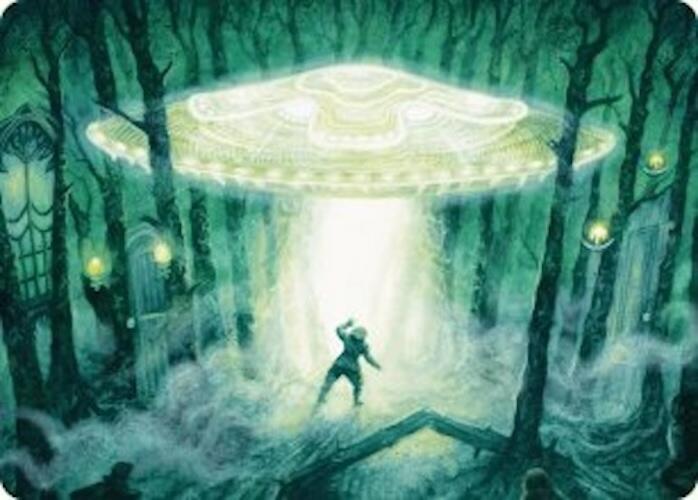 Unidentified Hovership Art Card [Art Series: Duskmourn: House of Horror] 2