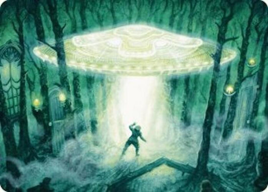 Unidentified Hovership Art Card [Art Series: Duskmourn: House of Horror] 2