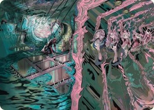 Mirror Room // Fractured Realm Art Card [Art Series: Duskmourn: House of Horror] 36