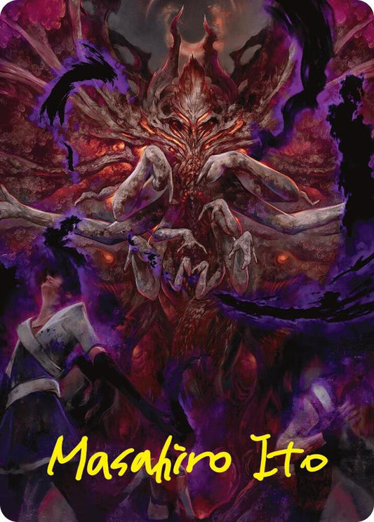 Damnation Art Card (Gold-Stamped Signature) [Art Series: Duskmourn: House of Horror] 53