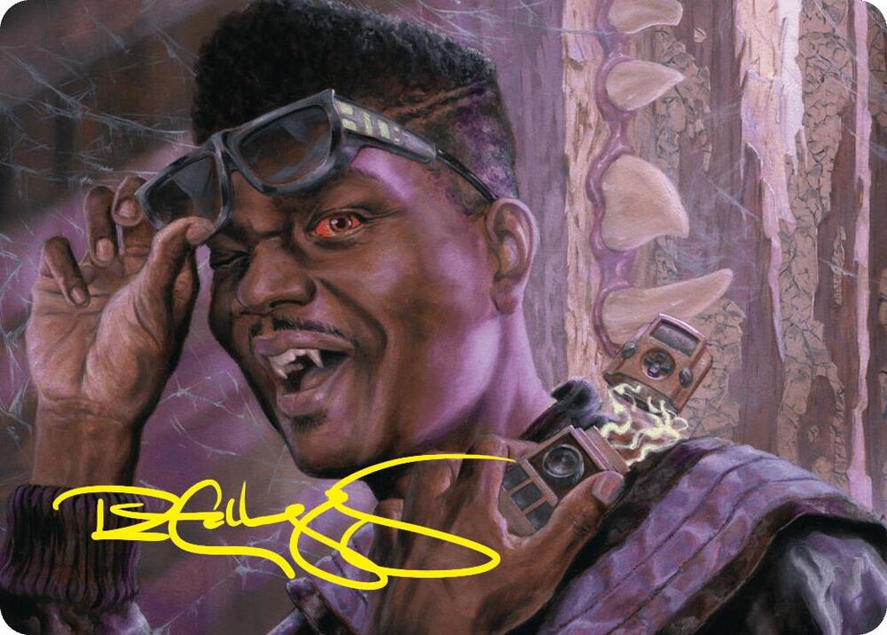 Dashing Bloodsucker Art Card (Gold-Stamped Signature) [Art Series: Duskmourn: House of Horror] 6