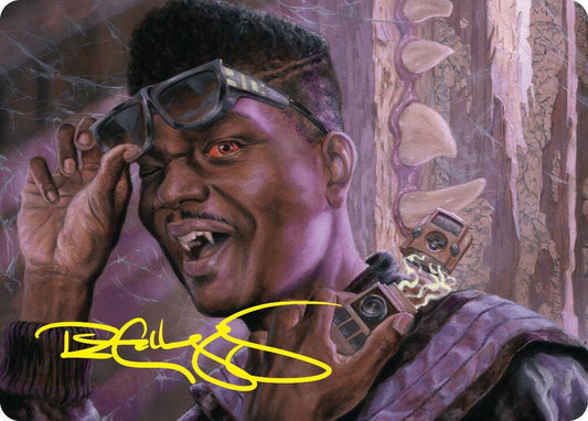 Dashing Bloodsucker Art Card (Gold-Stamped Signature) [Art Series: Duskmourn: House of Horror] 6