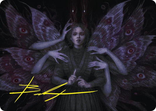 Demonic Counsel Art Card (7/54) (Gold-Stamped Signature) [Art Series: Duskmourn: House of Horror] 7