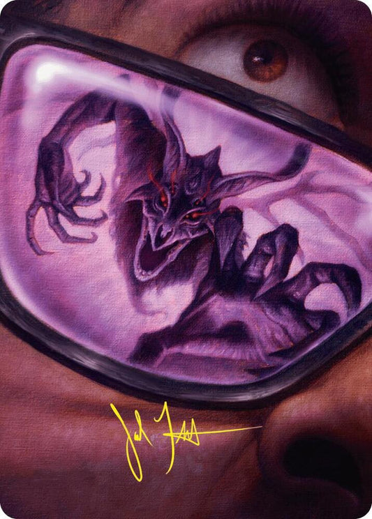 Doomsday Excruciator Art Card (Gold-Stamped Signature) [Art Series: Duskmourn: House of Horror] 38
