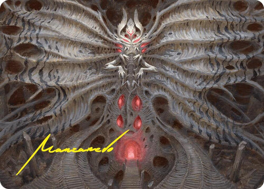 Valgavoth, Terror Eater Art Card (Gold-Stamped Signature) [Art Series: Duskmourn: House of Horror] 10