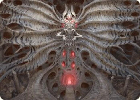 Valgavoth, Terror Eater Art Card [Art Series: Duskmourn: House of Horror] 10