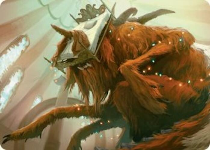 Bedhead Beastie Art Card [Art Series: Duskmourn: House of Horror] 11
