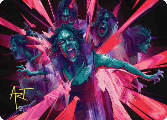 Waltz of Rage Art Card (Gold-Stamped Signature) [Art Series: Duskmourn: House of Horror] 35