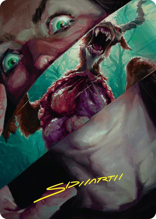 Hauntwoods Shrieker Art Card (Gold-Stamped Signature) [Art Series: Duskmourn: House of Horror] 40