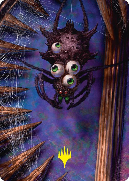 Spider Art Card (Gold-Stamped Planeswalker Symbol) [Art Series: Duskmourn: House of Horror] 54