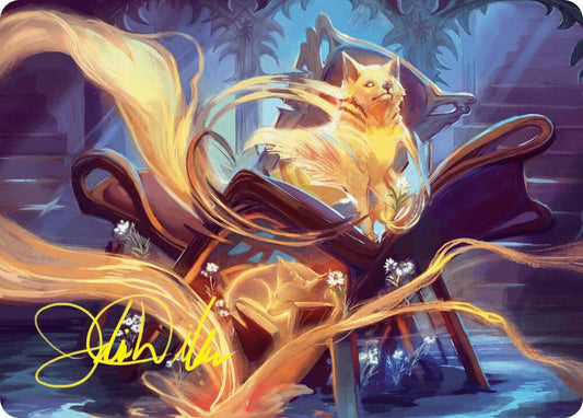 Inquisitive Glimmer Art Card (Gold-Stamped Signature) [Art Series: Duskmourn: House of Horror] 17