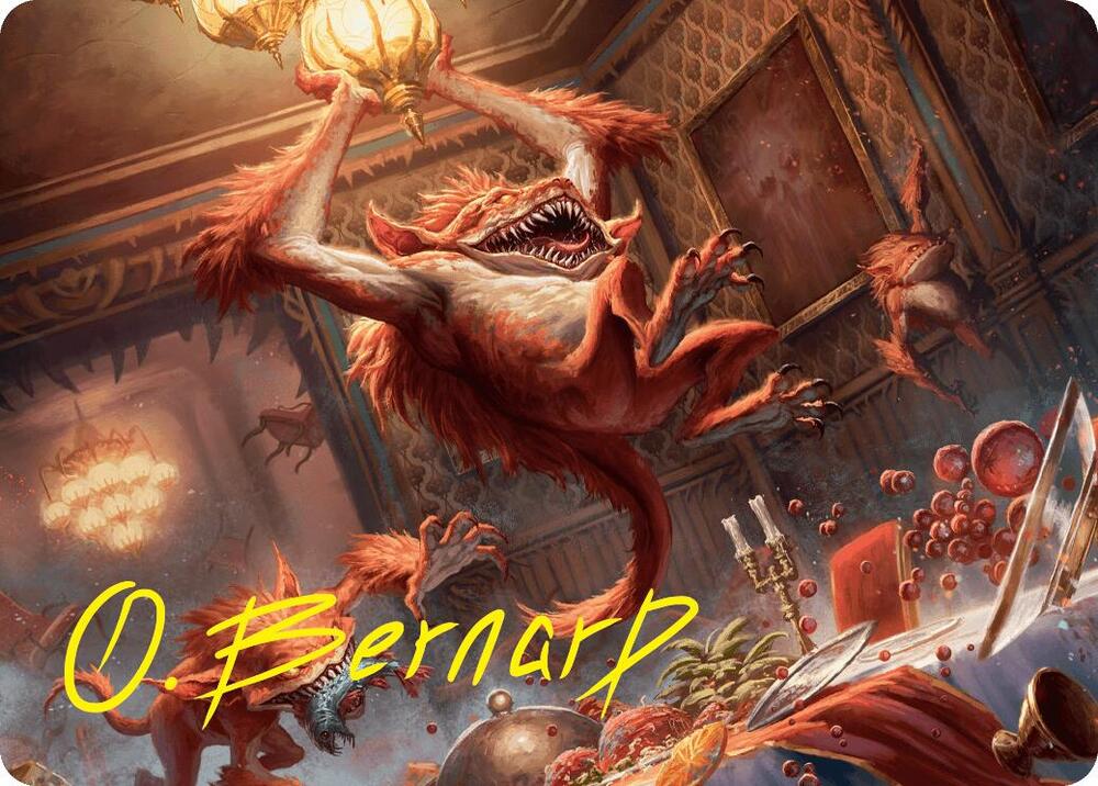 Midnight Mayhem Art Card (Gold-Stamped Signature) [Art Series: Duskmourn: House of Horror] 20