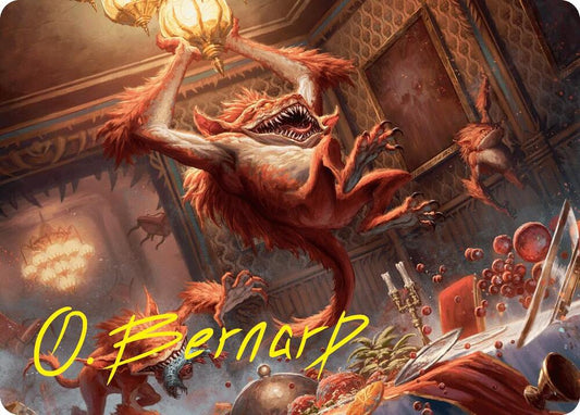 Midnight Mayhem Art Card (Gold-Stamped Signature) [Art Series: Duskmourn: House of Horror] 20