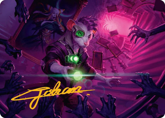 Nashi, Searcher in the Dark Art Card (21/54) (Gold-Stamped Signature) [Art Series: Duskmourn: House of Horror] 21