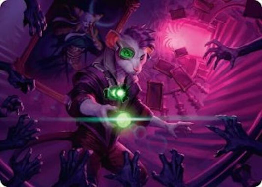 Nashi, Searcher in the Dark Art Card (21/54) [Art Series: Duskmourn: House of Horror] 21