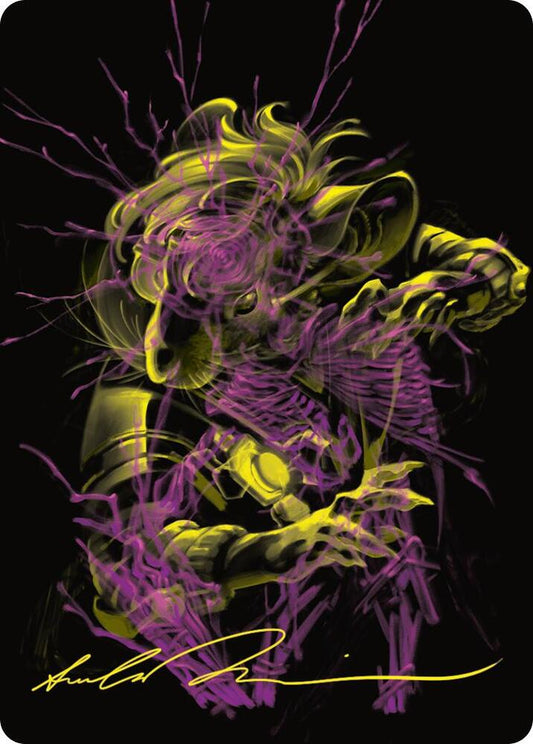 Nashi, Searcher in the Dark Art Card (43/54) (Gold-Stamped Signature) [Art Series: Duskmourn: House of Horror] 43