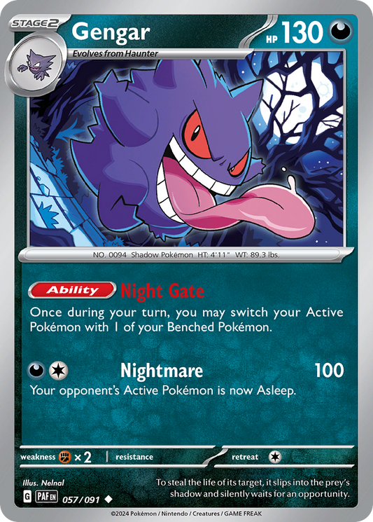 Gengar - 57/91 Paldean Fates